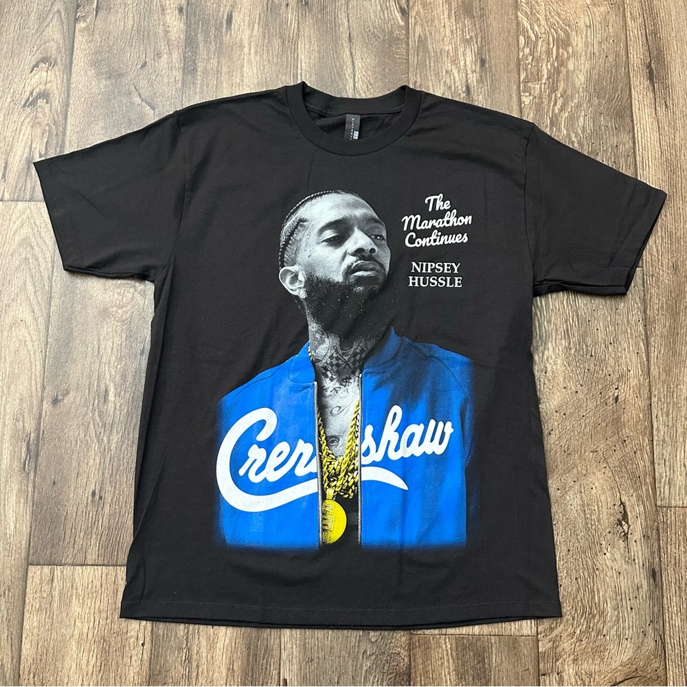 Nipsey Hussle The Marathon Continues T Shirt Men’s Size L Black